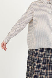maria shirt flat stripe natural