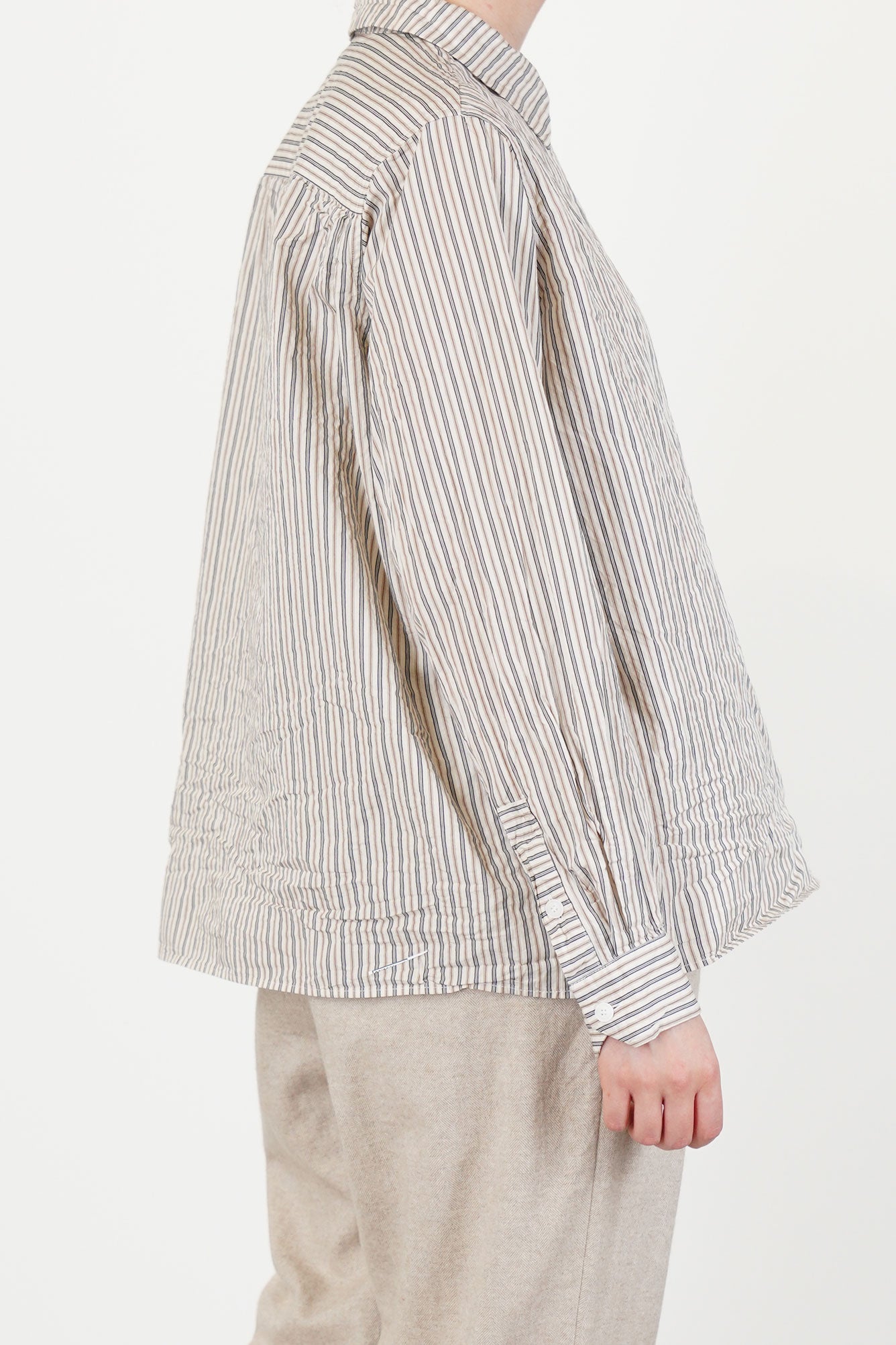 maria shirt flat stripe natural