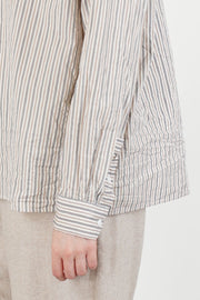 maria shirt flat stripe natural