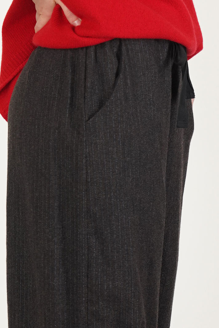 maureen pant indigo stripe brown