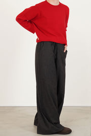maureen pant indigo stripe brown