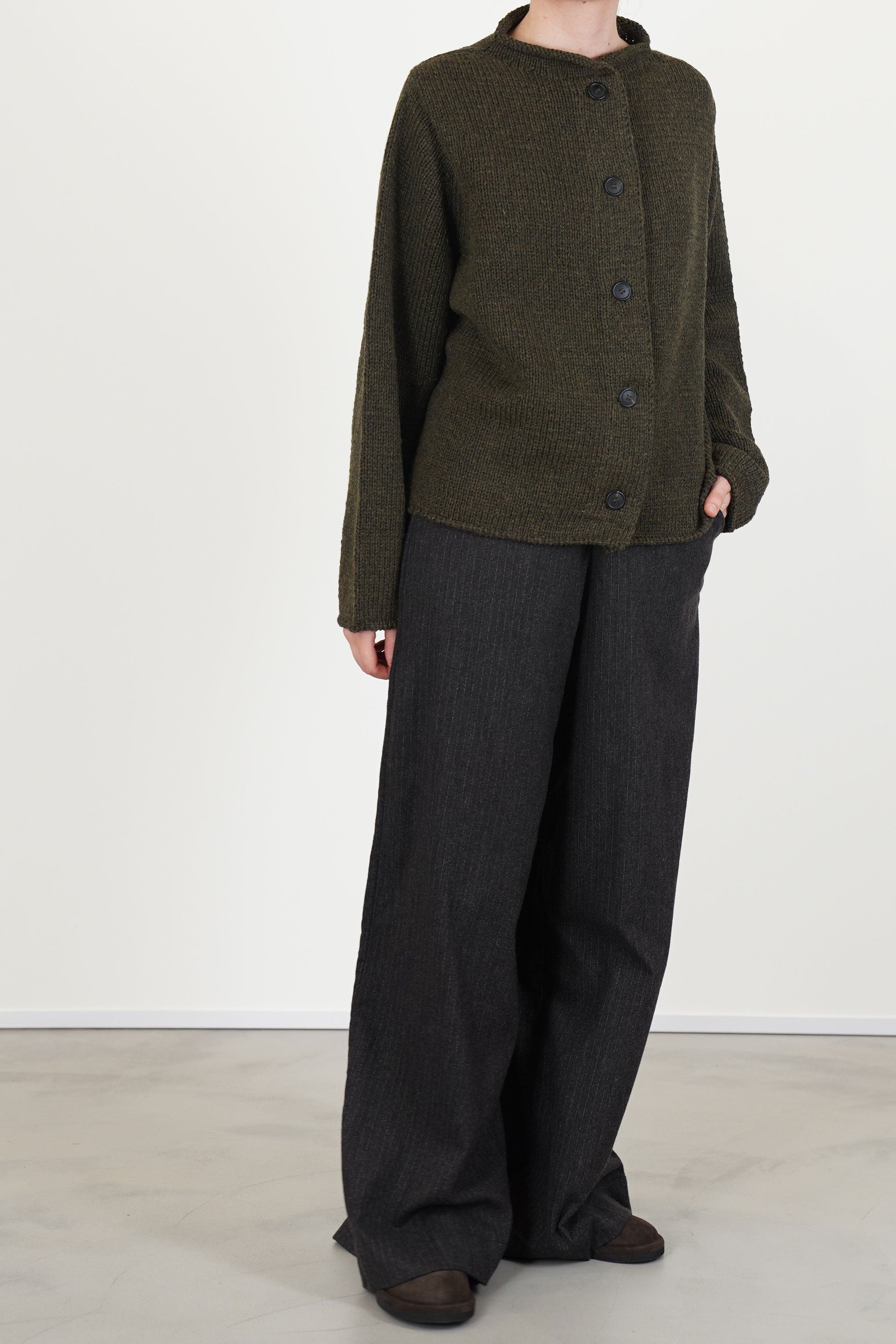 maureen pant indigo stripe brown