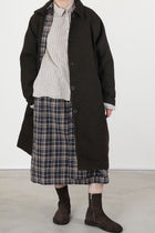 oliver coat wooly dark brown