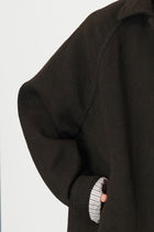 oliver coat wooly dark brown