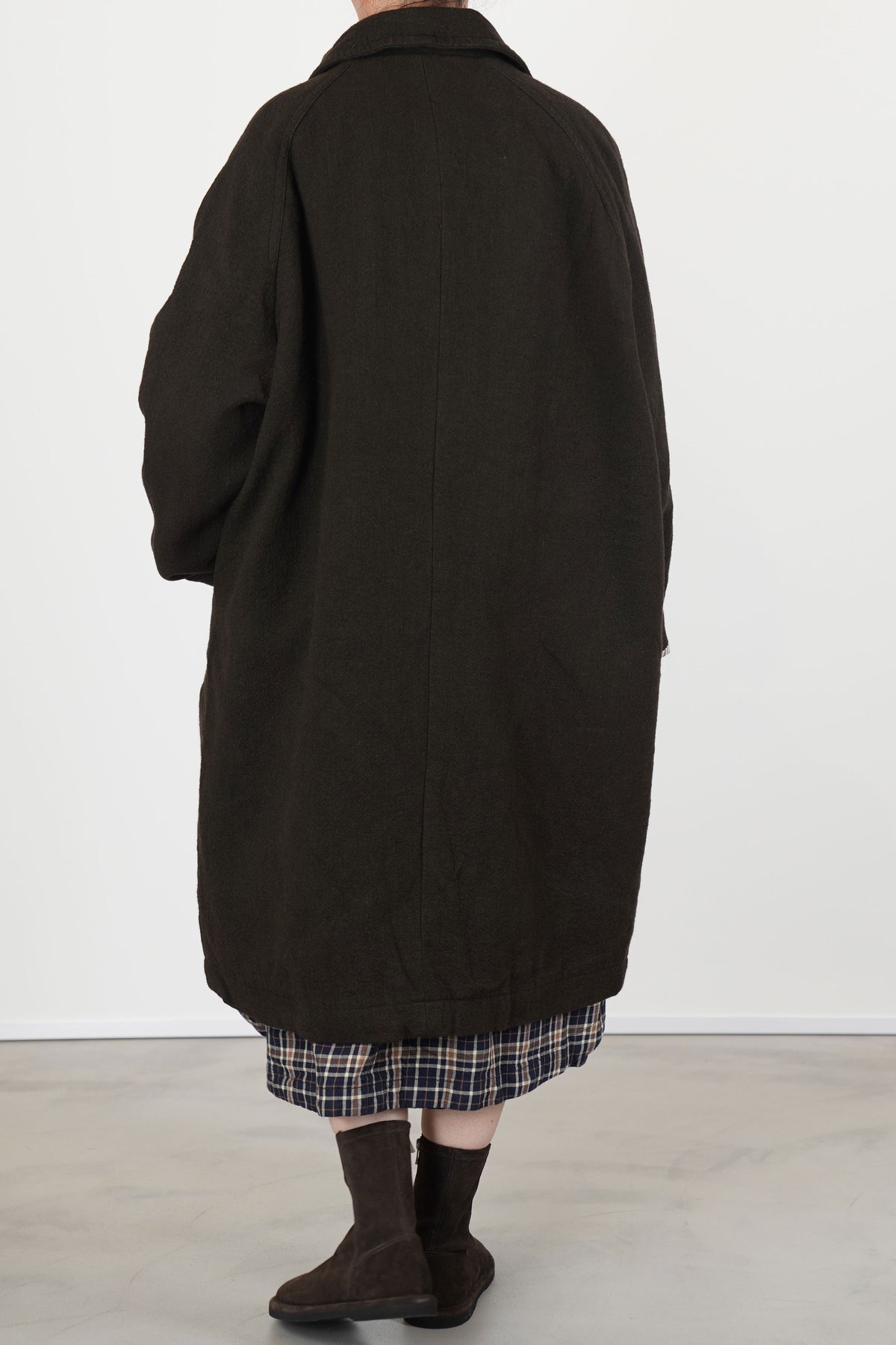 oliver coat wooly dark brown