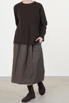 simple skirt toughy brown