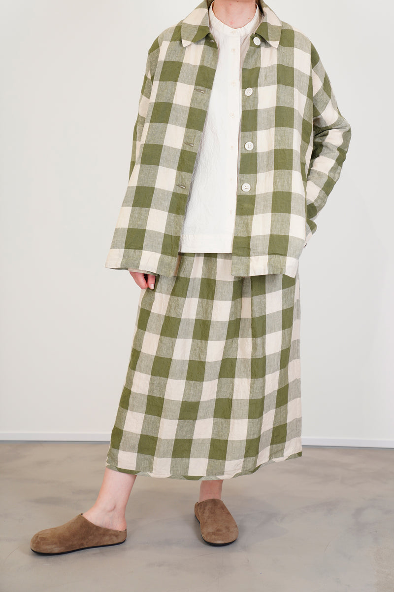 sunny bab jacket green check