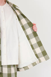 sunny bab jacket green check