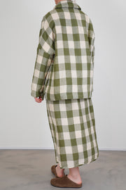 sunny bab jacket green check