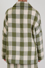 sunny bab jacket green check