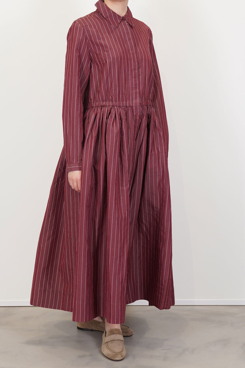 panzy dress cotton silk wine 26fr570