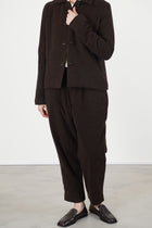 pwet jacket wool cashmere brown check