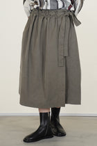 rose skirt pin cord light khaki