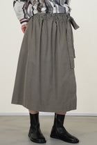 rose skirt pin cord light khaki