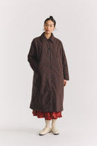 sally coat wax cotton ebony