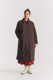 sally coat wax cotton ebony