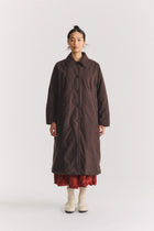 sally coat wax cotton ebony
