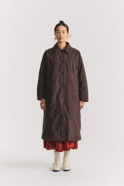 sally coat wax cotton ebony