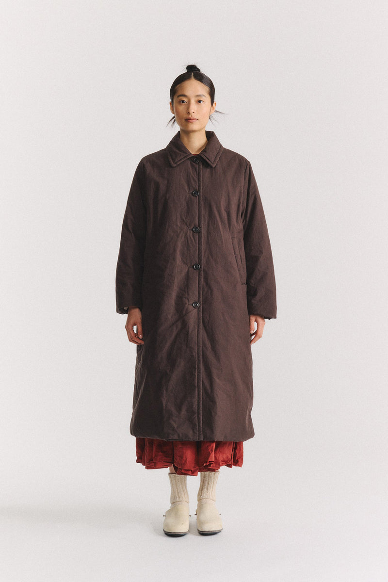 sally coat wax cotton ebony