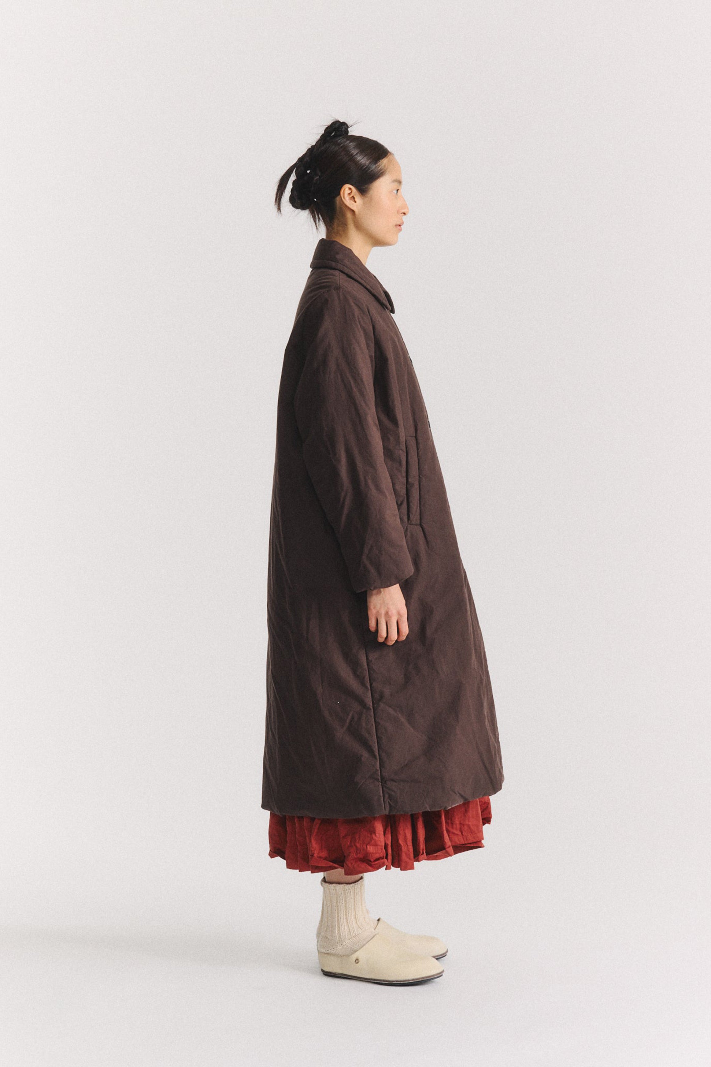 sally coat wax cotton ebony