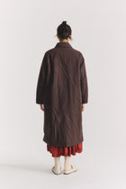 sally coat wax cotton ebony