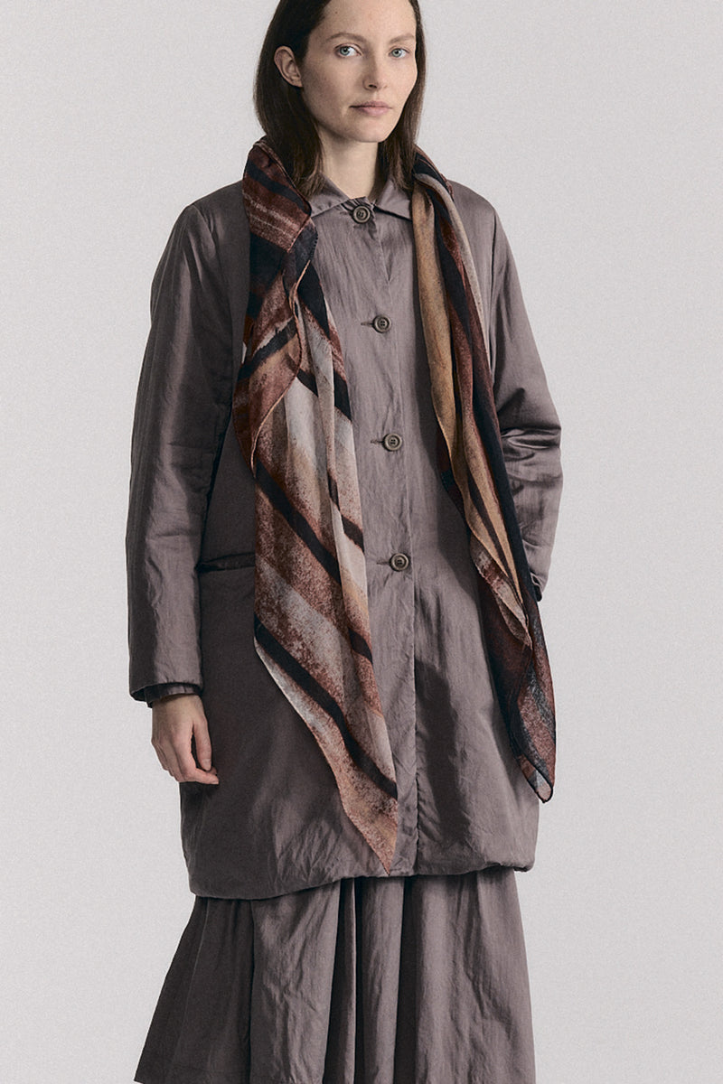 square scarf wool cashmere print 1