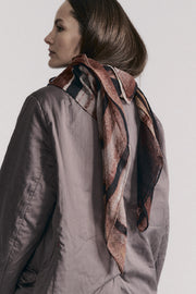 square scarf wool cashmere print 1