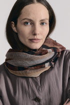 square scarf wool cashmere print 1