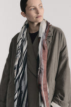 square scarf wool silk print 2