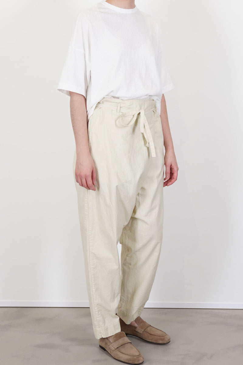 tied sarouel pant cotton natural 26fp273