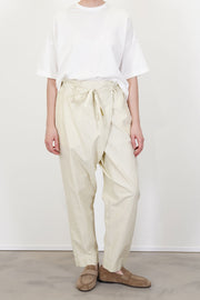 front view of casey casey tied sarouel pant cotton natural