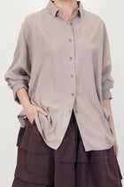 waga ls shirt silk dusty viola 26fc426