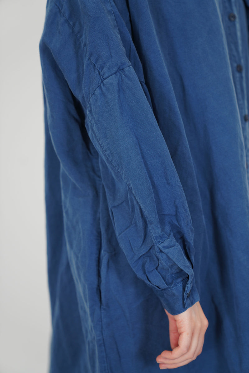 cuff detail of casey casey yuki dress tuareg blue