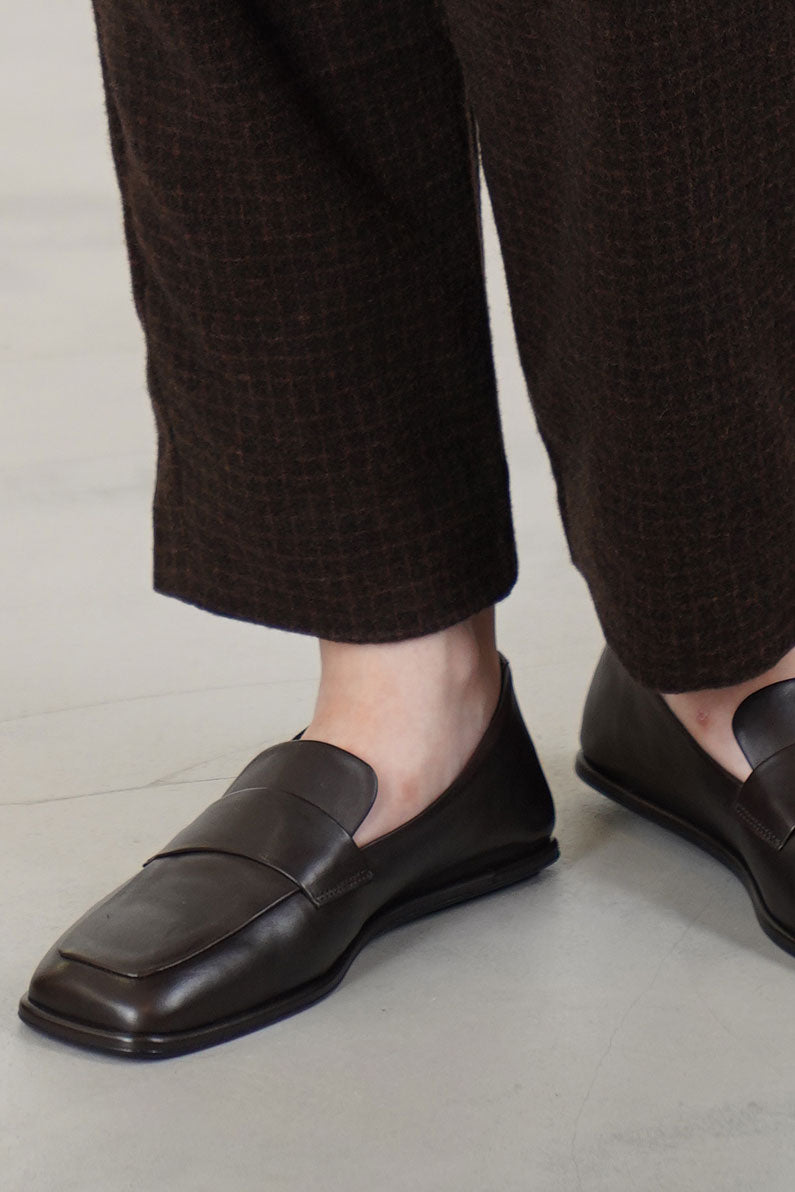 zwag pant wool cashmere brown check