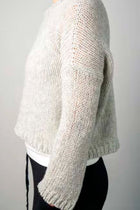 ultra soft cropped cashmere knit coal