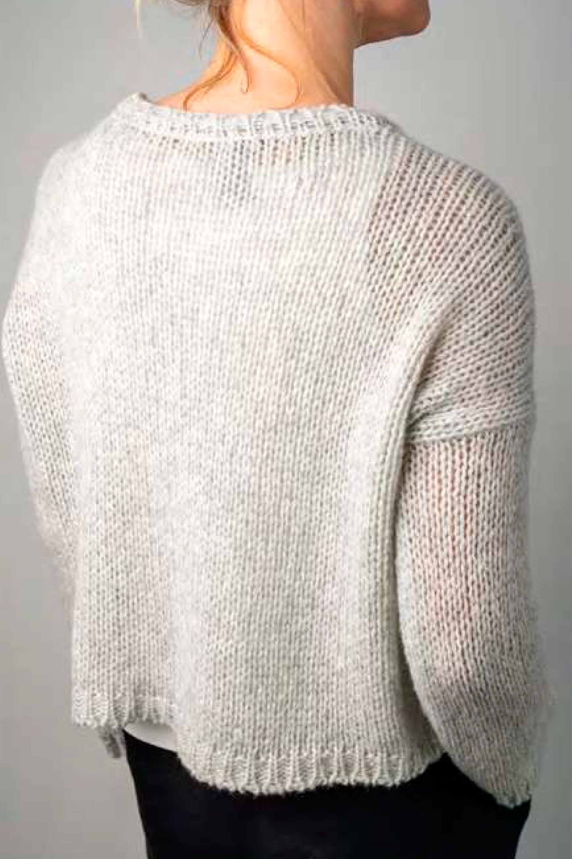 ultra soft cropped cashmere knit coal