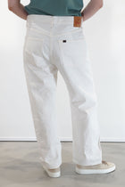 cs39-wp01c selvedge denim wide tapered cut ivory