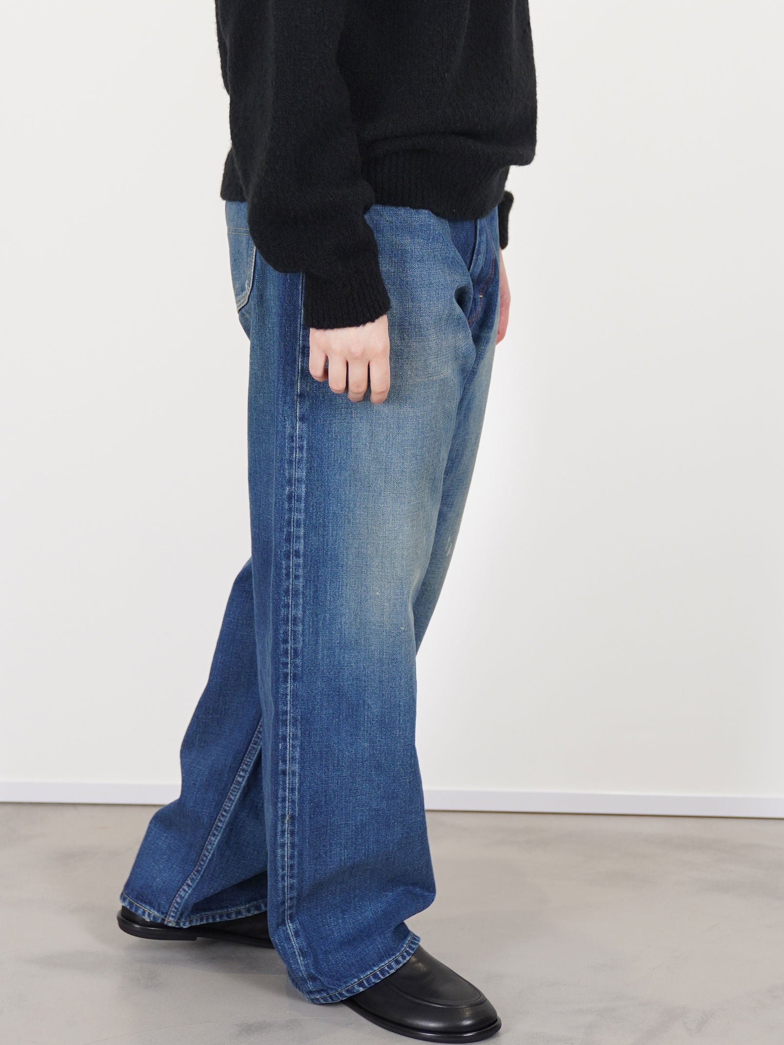 cs40-wp12 ranch selvedge denim pants dark wash