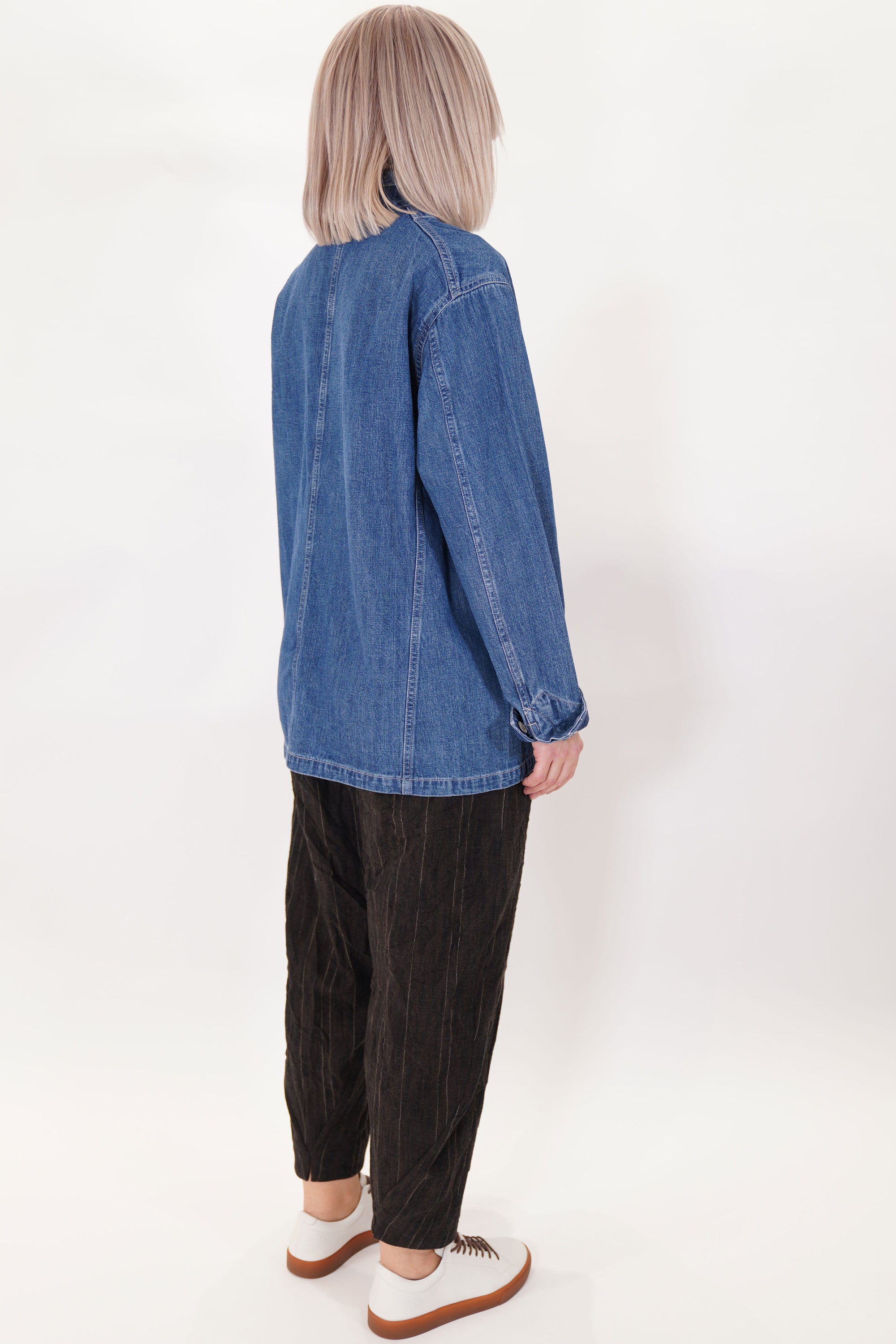 cs38-tj11 width denim chore jacket medium vintage
