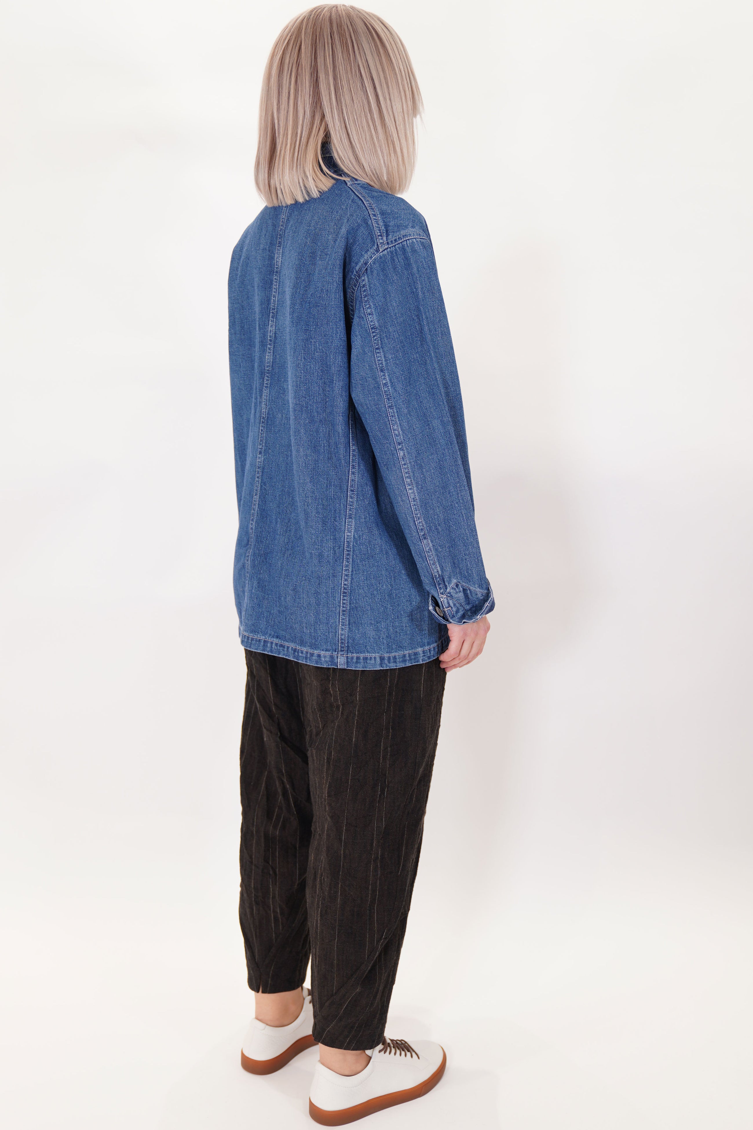 cs38-tj11 width denim chore jacket medium vintage