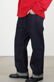 cs42-wp01b selvedge denim wide tapered cut rinse