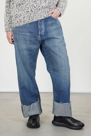 cs42-wp03 selvedge denim baggy cut vintage light