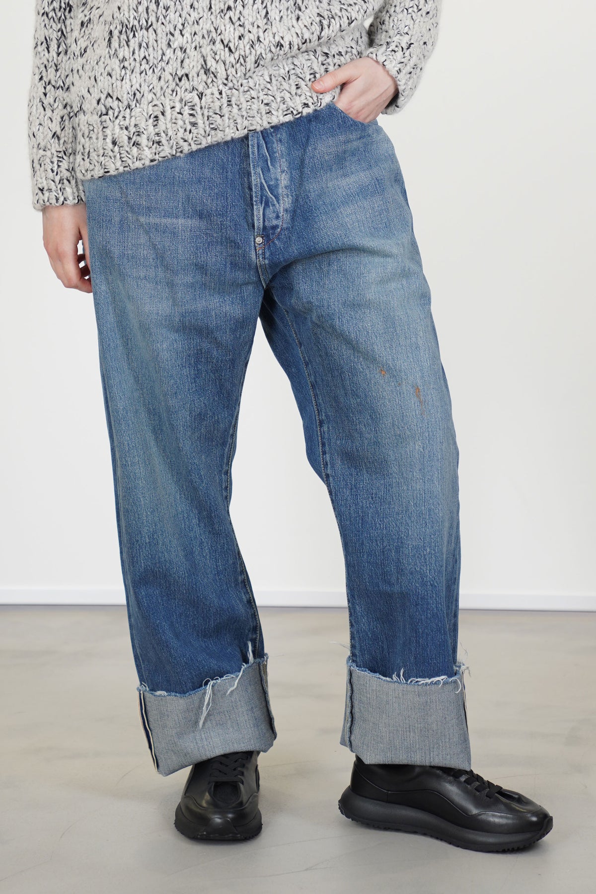 cs42-wp03 selvedge denim baggy cut vintage light