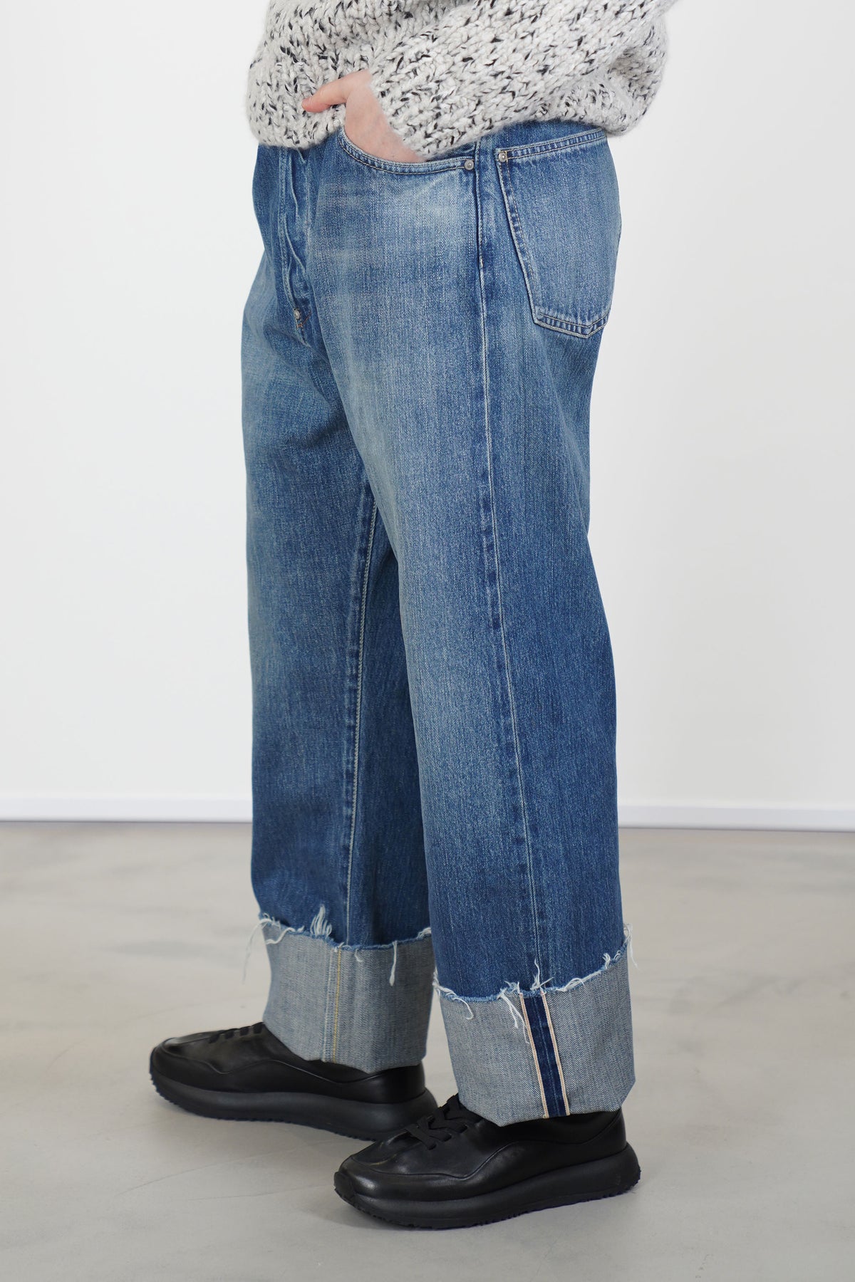 cs42-wp03 selvedge denim baggy cut vintage light