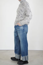 cs42-wp03 selvedge denim baggy cut vintage light