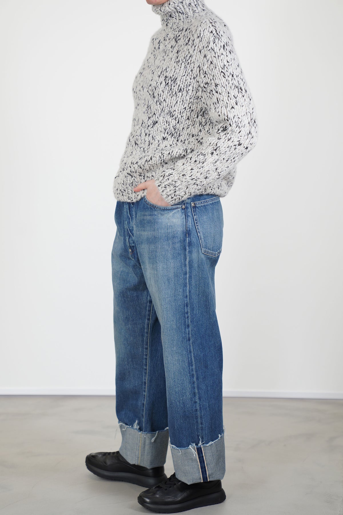 cs42-wp03 selvedge denim baggy cut vintage light