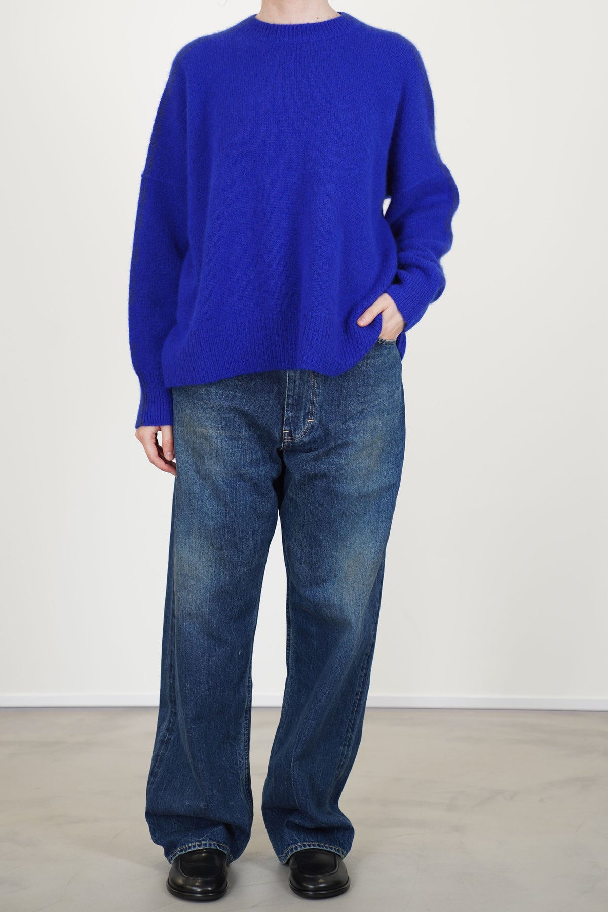 cs42-wp12 selvedge denim ranch pants dark wash