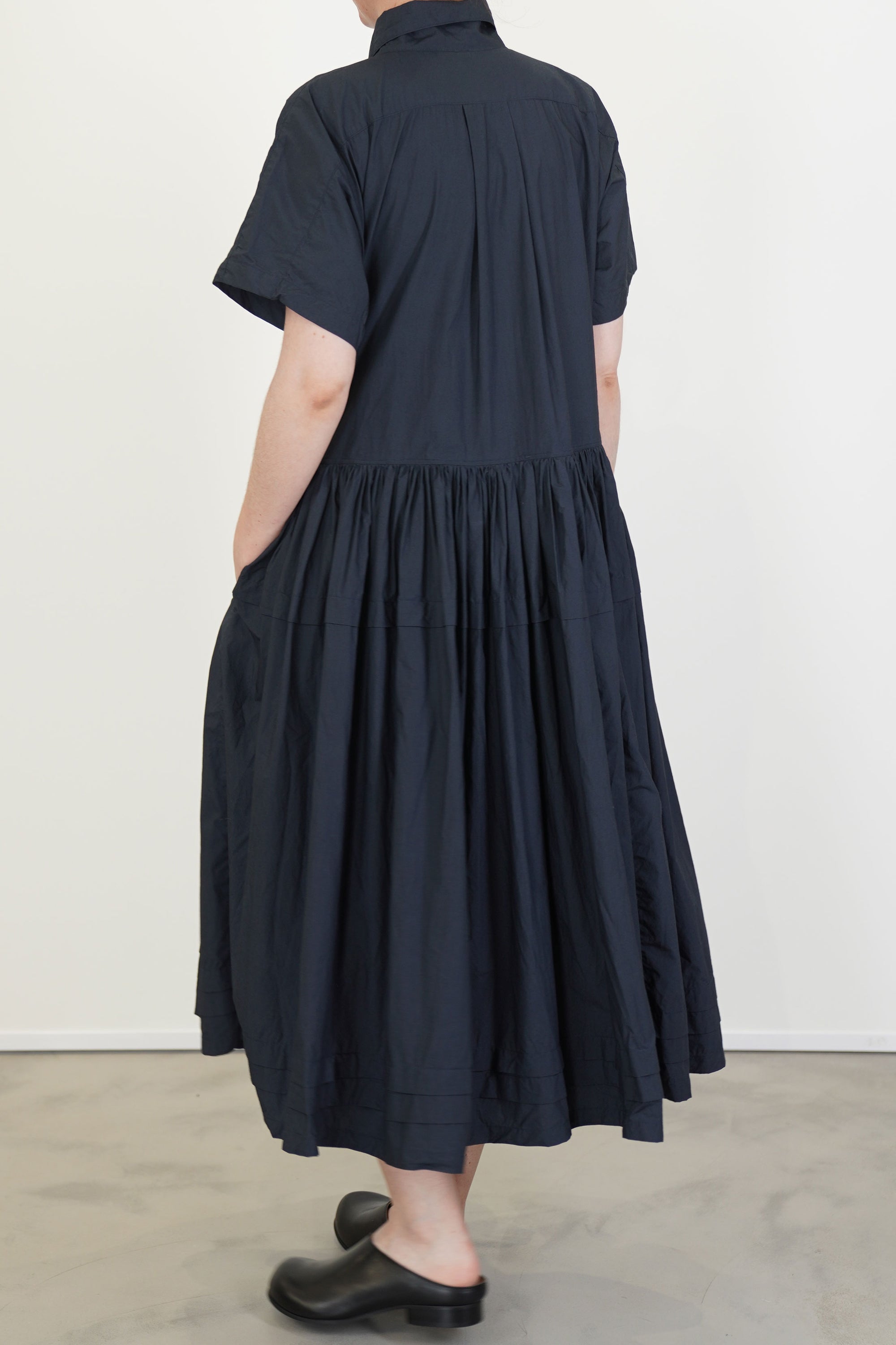dress cotton navy