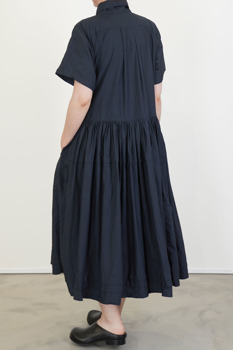 dress cotton navy