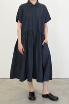 dress cotton navy